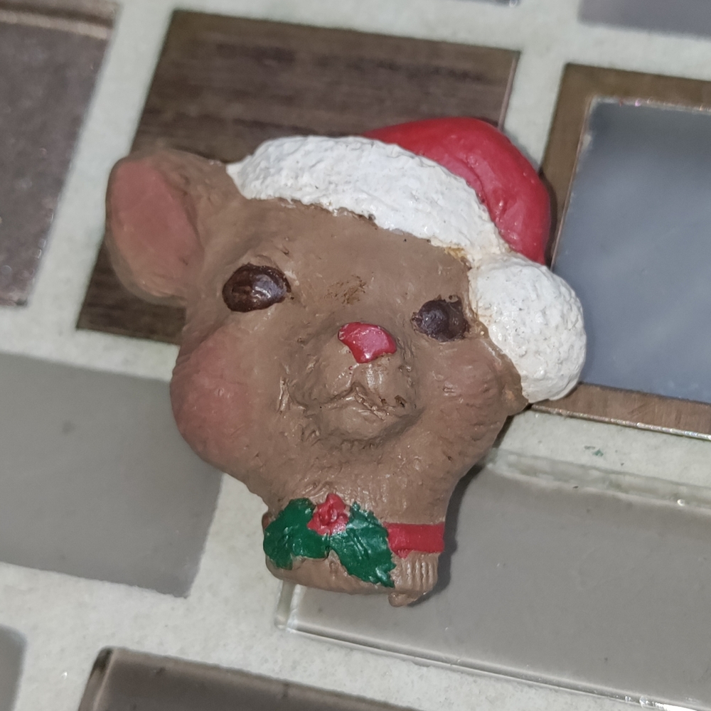 Vintage Rudolph Reindeer Button cover-$5 add on